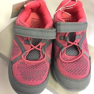 Just one you by Carter’s, Girls strap closure sneaker tennis shoes, fits like 11